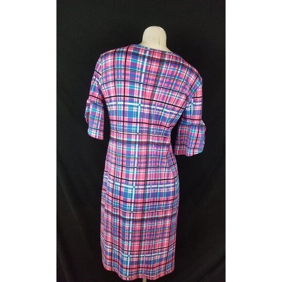Rafaella Size S Multi-Color Dress Flutter Sleeves - Picture 4 of 7